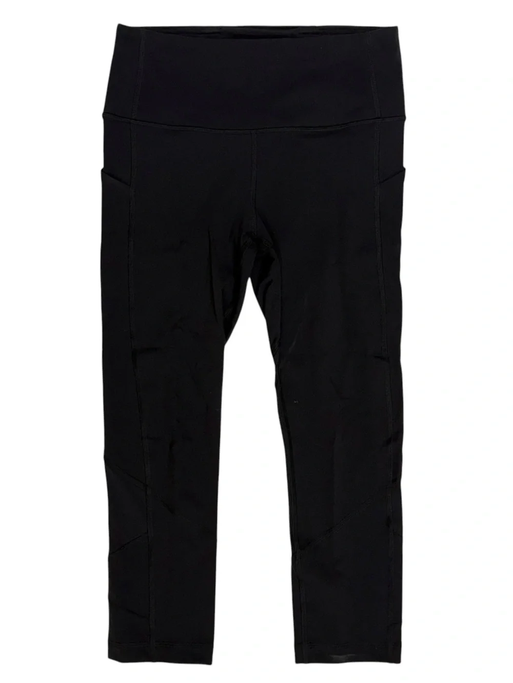 Lululemon Leggings Women 6 Black Pace Rival High-Rise Crop 22